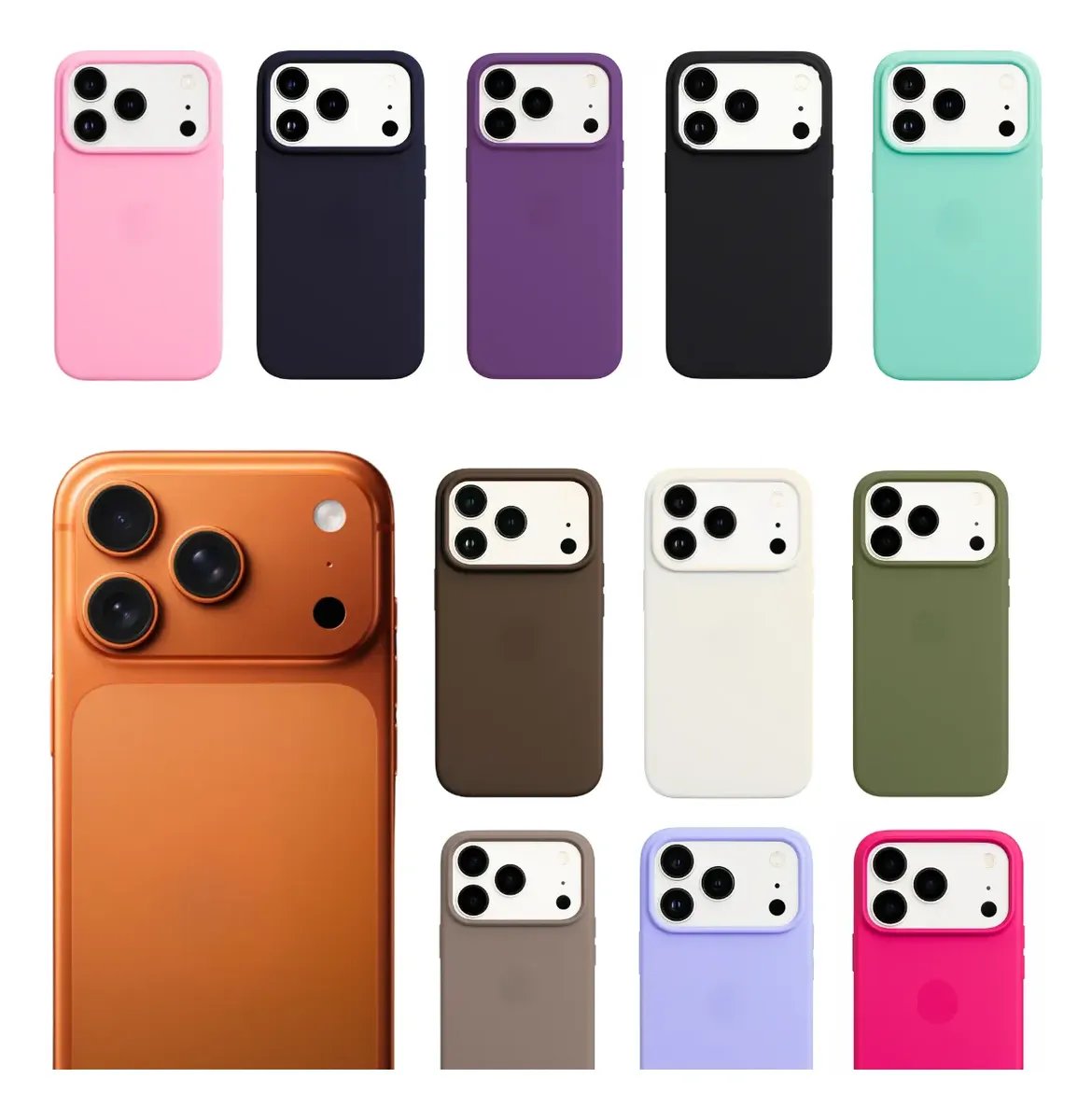 Case De Silicone Premium iPhone 17 Pro